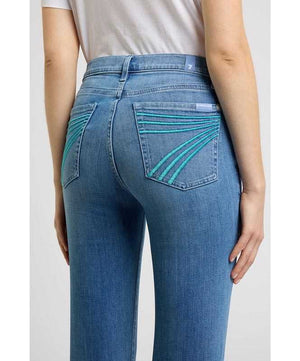 7 For All Mankind Womens Dojo Icelfow Jeans, Iceflow.