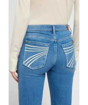 7 For All Mankind Womens Dojo Marine Jeans 36