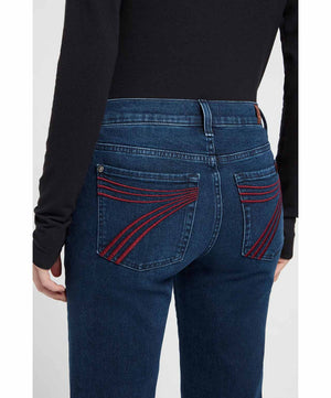 7 For All Mankind Womens Shadowleaf Dojo Tailorless Jeans.