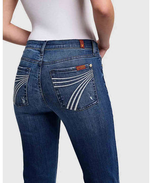 7 For All Mankind Women's Dojo Lake Blue Jeans.