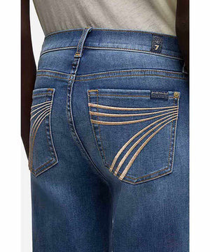 7 For All Mankind Womens Dojo Gale Jeans, pocket detail.