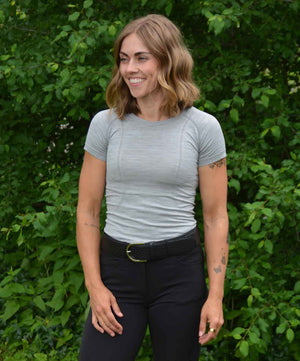 Abete Seamless Short Sleeve Schooling Top.