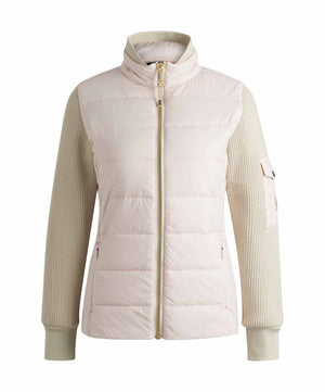 Boss Equestrian Yara Hybrid Ladies Puffer Jacket, Pearl.
