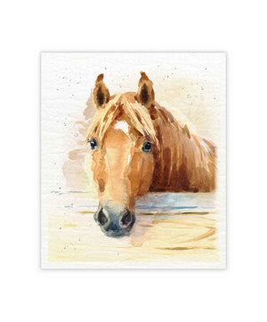 Swedish Dish Cloth Harlow the Horse.