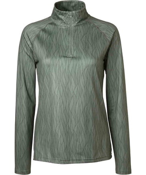 Mountain Horse Cleo Ladies Long Sleeve Lined Tech Top, Black.