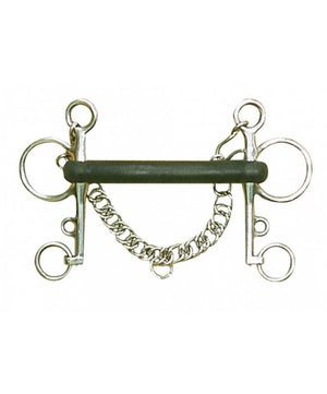 Pelham Hard Rubber Bit| Mullen Mouth Pelham Bits|Brand: