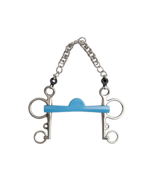 Flexi Turquoise Flexible Port Pelham Bit, 7 cm Cheeks.