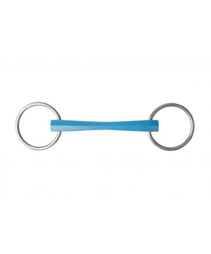 Flexi Turquoise Flexible Mullen Mouth Loose Ring Bit.