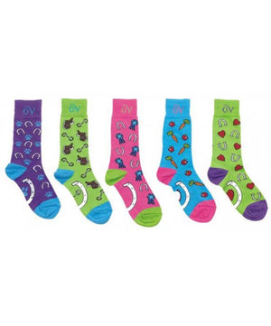 Ovation Kids Lucky Pony Socks| Horse Riding Socks|Brand: Ovation