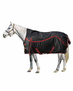 Century 600D Fleece Lined Turnout, Black/Burgundy