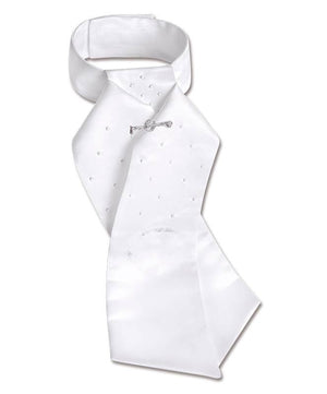 Waldhausen Claire Stock Tie - White| Equestrian Ties|Brand: Waldhausen
