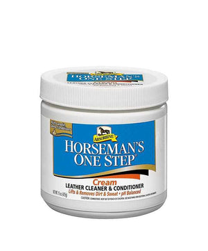 Absorbine Horseman's One Step Leather Cleaner and Conditioner.