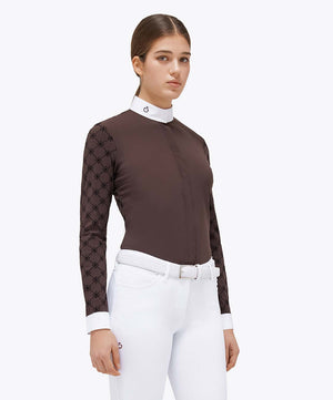 Cavalleria Toscana CAD246 Mini Orbit Flocked Show Shirt.