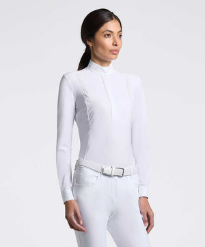 Cavalleria Toscana Ladies Perforated Long Sleeve Competition Shirt 25.