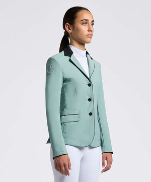 Cavalleria Toscana Girl's Show Jacket JE087, Light Teal Green.
