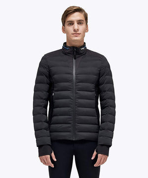 Cavalleria Toscana Revo Men's Hooded Puffer with Tech Knit Back.