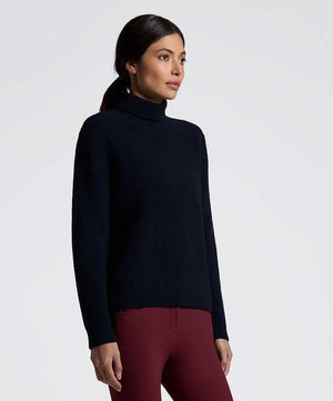 Cavalleria Toscana Pure Wool Turtleneck Sweater, Navy.
