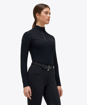 Cavalleria Toscana Ladies Jersey Fleece Training Zip Top| Women's Horse Riding Tops|Brand: Cavalleria Toscana