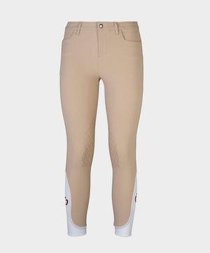 Cavalleria Toscana PAO001 boys breech in beige, front view.
