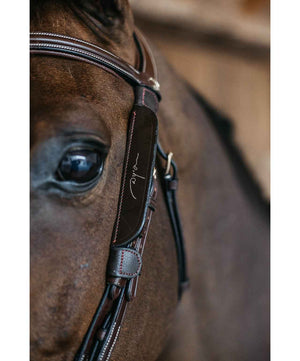 Dy'on Blinkers with Fancy Stitching.