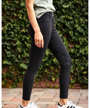 Dada Sport Giovani Grip Ladies Knee Patch Breech, Noir.