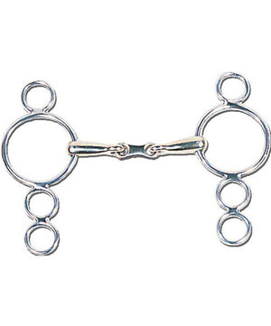 3 -Ring French Elevator Bit| French Link Snaffle Bits|Brand: