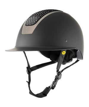 Equinavia Crown MIPS Riding Helmet Silver Crystal.