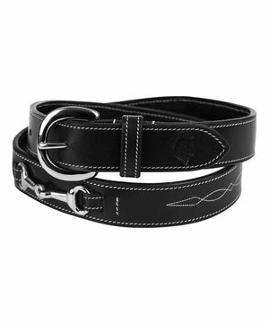 Equinavia Filippa Fancy Stitched Bit Belt, Black.
