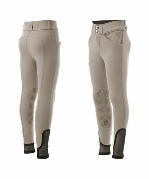 Equinavia Greta Kids Silicone Knee Patch Breech, Tan.