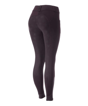 Equinavia Astrid Winter Ladies Full Seat Breach, Grape Purple, back.