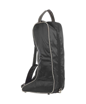 Equinavia Darby Boot Bag, Black/Silver, back.