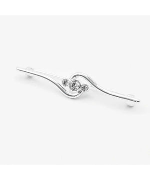 Stock Pin - Silver Deluxe Twist.
