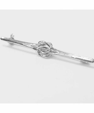 Equetech Knot Stock Pin in Silver.