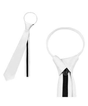 Equetech White Men's Competition Zip Tie.