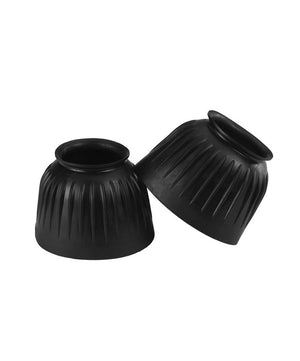 Eskadron Rubber Round Bell Boots, Black.