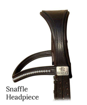 Fairfax Snaffle Crown Piece, side.