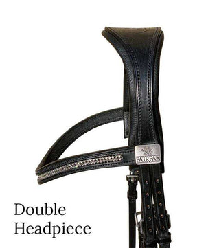 Fairfax Bridle Double Crown Piece.