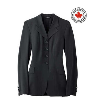 CLEAROUT - Grand Prix Ladies EQJ Classic 4 Button Show Jacket, front.