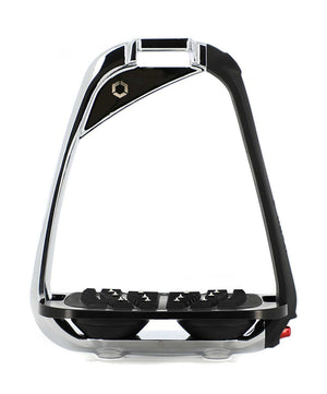 Flex-on Iron-S Inclined Ultra Grip Safety Stirrup, Chrome.
