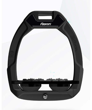 Flex-On Safe-On Flat Safety Stirrups, Black/Black.
