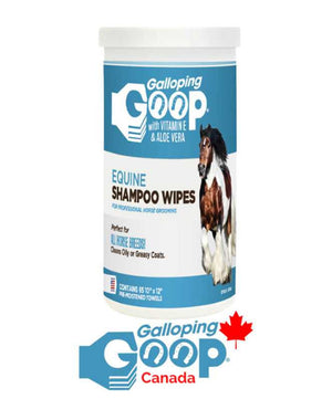 Galloping Goop Rinse Free Shampoo Wipes 150 count.