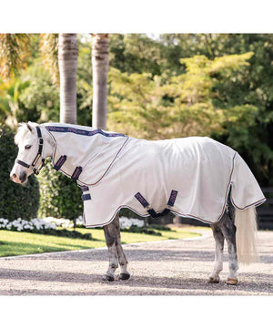 Amigo Bug Rug Pony Plus Flysheet, Silver with Lime/Navy/Pink/Blue.