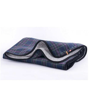 Hansen Lush Velvet Stadium Blanket, Burnberry Plaid.