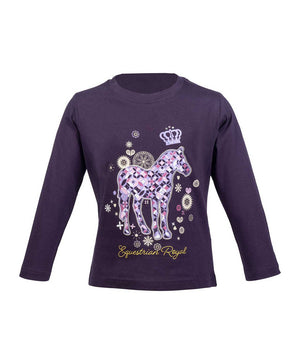 HKM Kid's Lola Shirt in Dark Lilac.