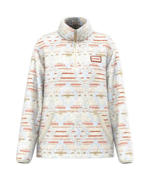 Hooey Telluride Ladies Fleece Pullover Top Aztec Pattern.