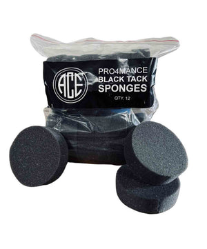 Ace Pro4mance Black Tack Sponges (12 pack)
