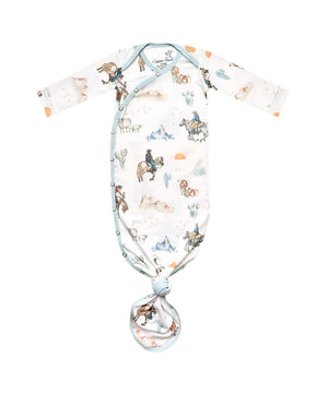 Copper Pearl Newborn Knotted Gown, Boone.