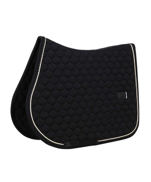 Kentucky Horsewear Onion Quilt Rubber Logo Jump Saddle Pad, Black.