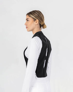 Free Jump Kids Air Vest Plume, back, not inflated.
