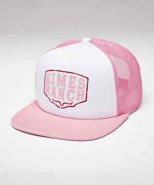 Kimes Ranch Wood Block Hat, Pink.